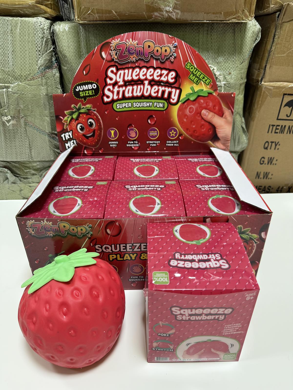 GNIOTKA TRUSKAWKA SQUISHY STRAWBERRY