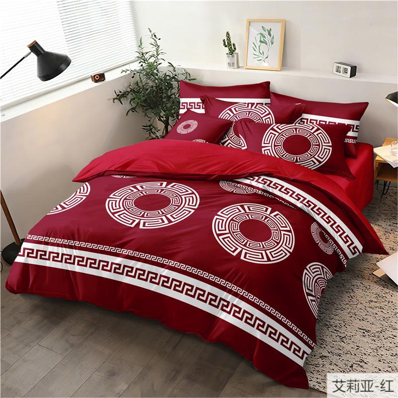KOMPLET POŚCIELI 5D "MILANO" 100% SATYNA-BAWEŁNA 4CZ.