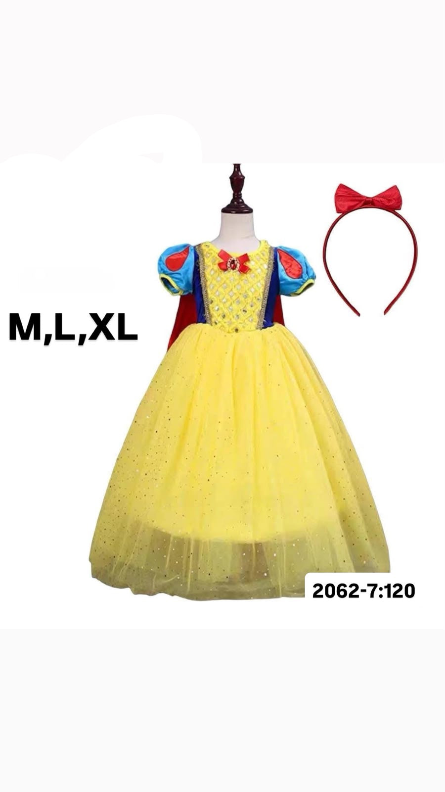 STRÓJ KARNAWAŁOWY KRÓLEWNA SNIEŻKA MIX MLXL