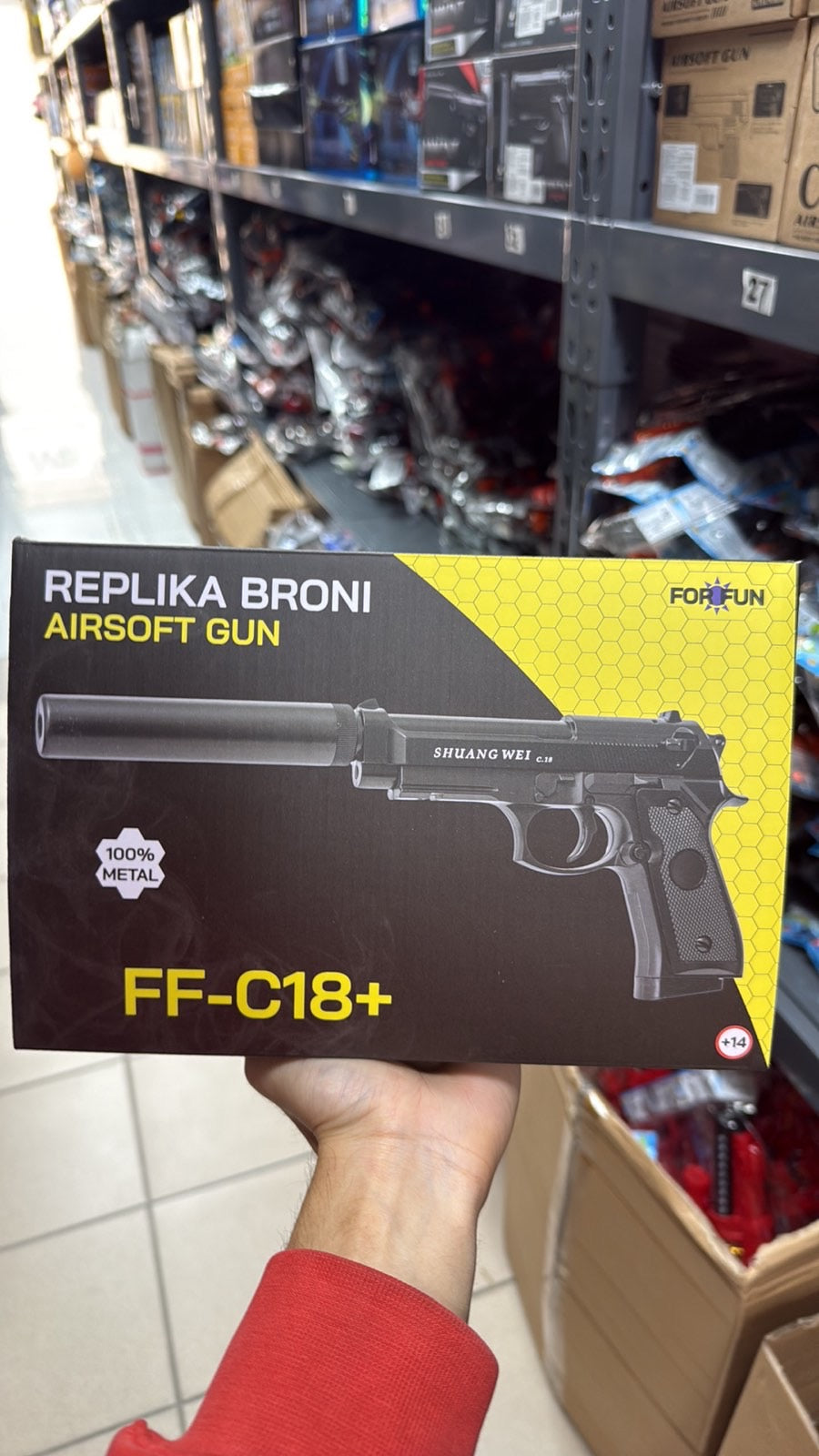 ZABAWKA METALOWY PISTOLET