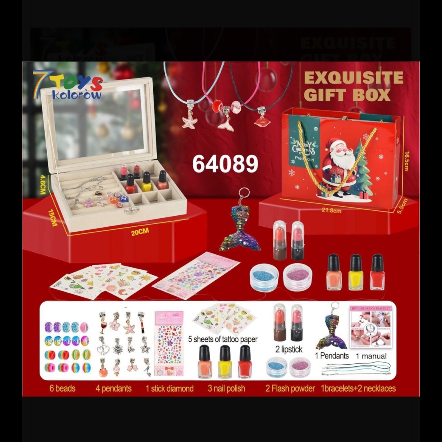 ZESTAW BIUŻUTERII ŚWIĄTECZY