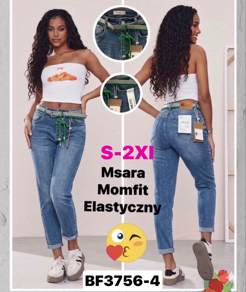 JEANSY DAMSKIE MOMFIT