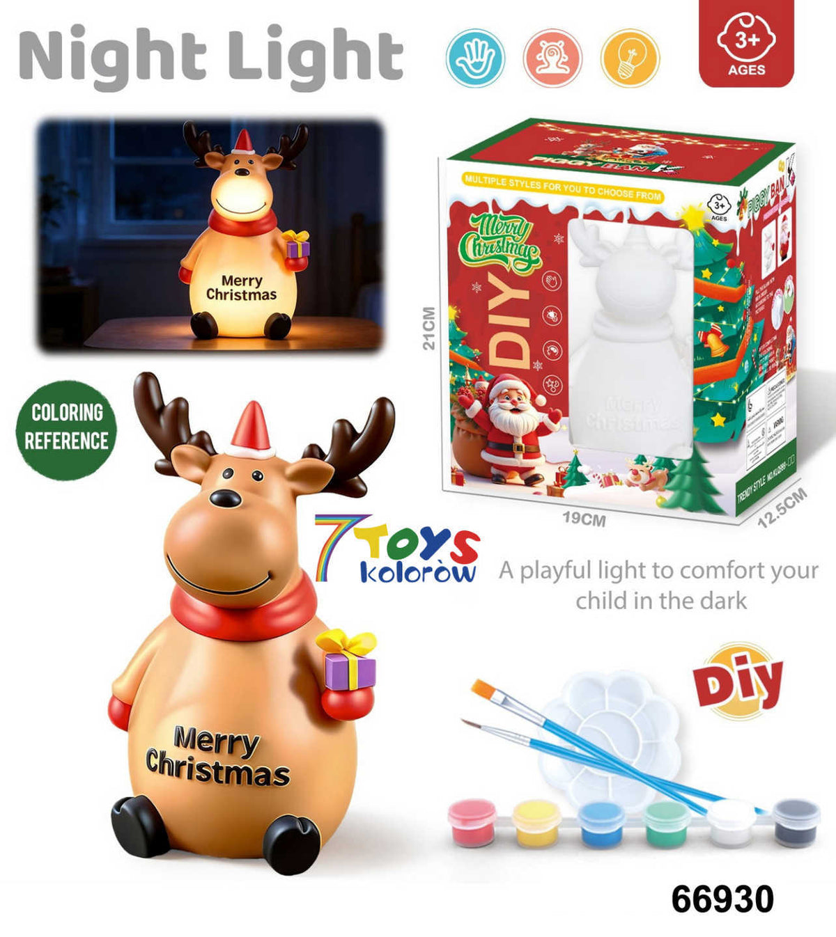 SKARBONKA Z LAMPKA NOCNA