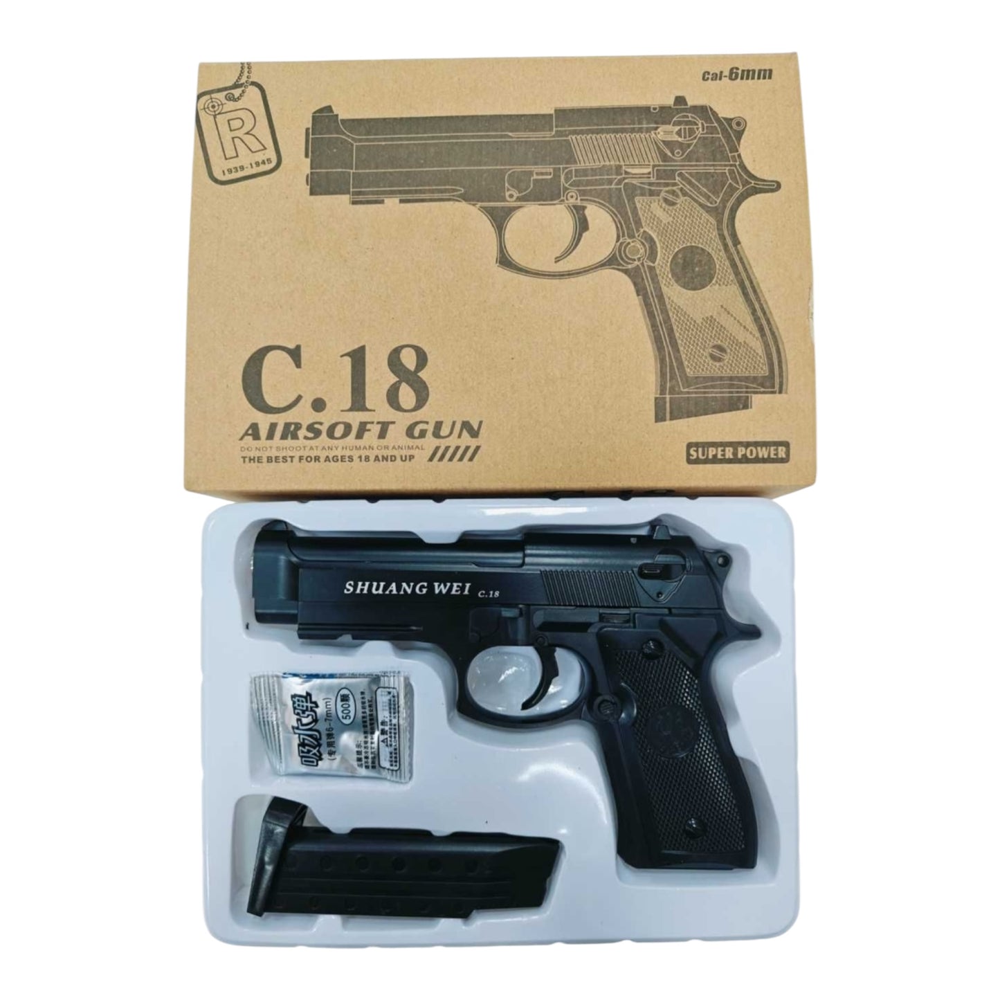 PISTOLET METALOWY C18