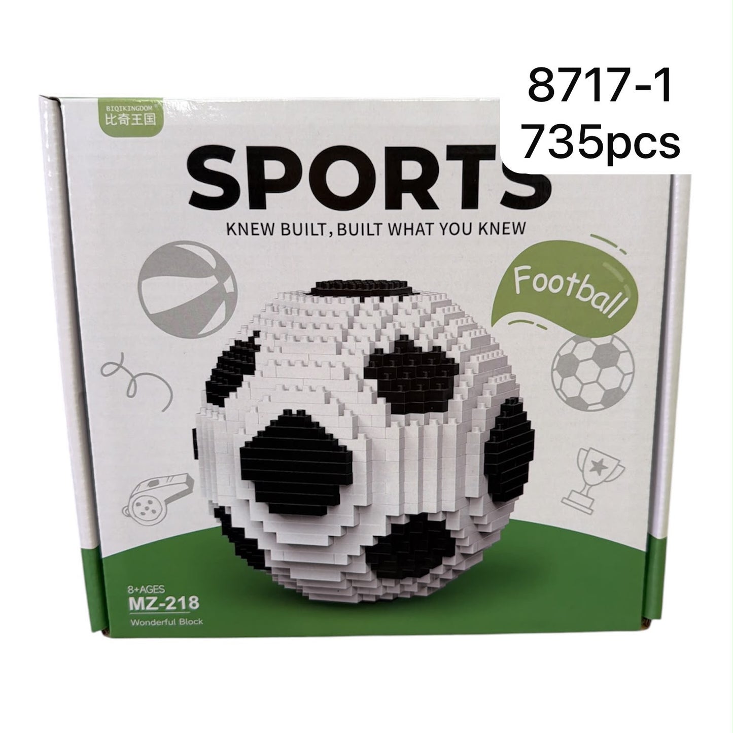 KLOCKI PIŁKA 735 PCS.