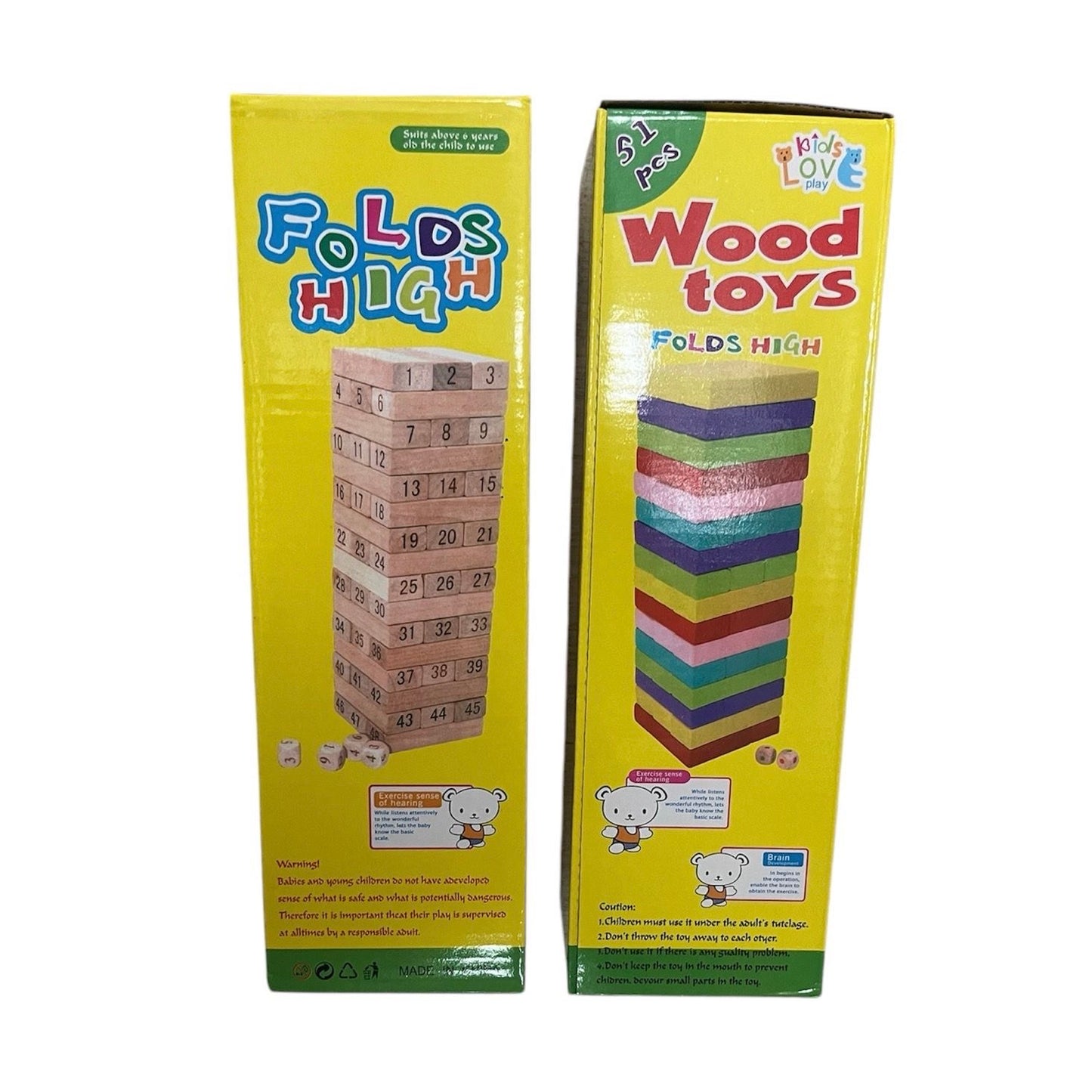WIEŻA PUZZLE DREWNIANE