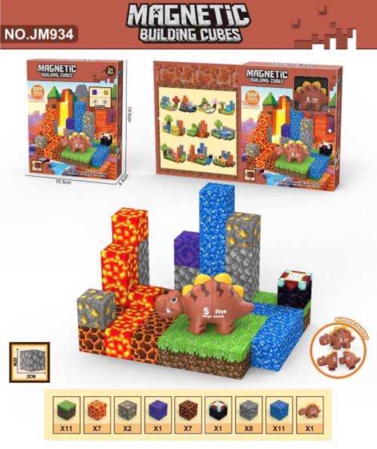KLOCKI MAGNETYCZNE MAGIC CUBE