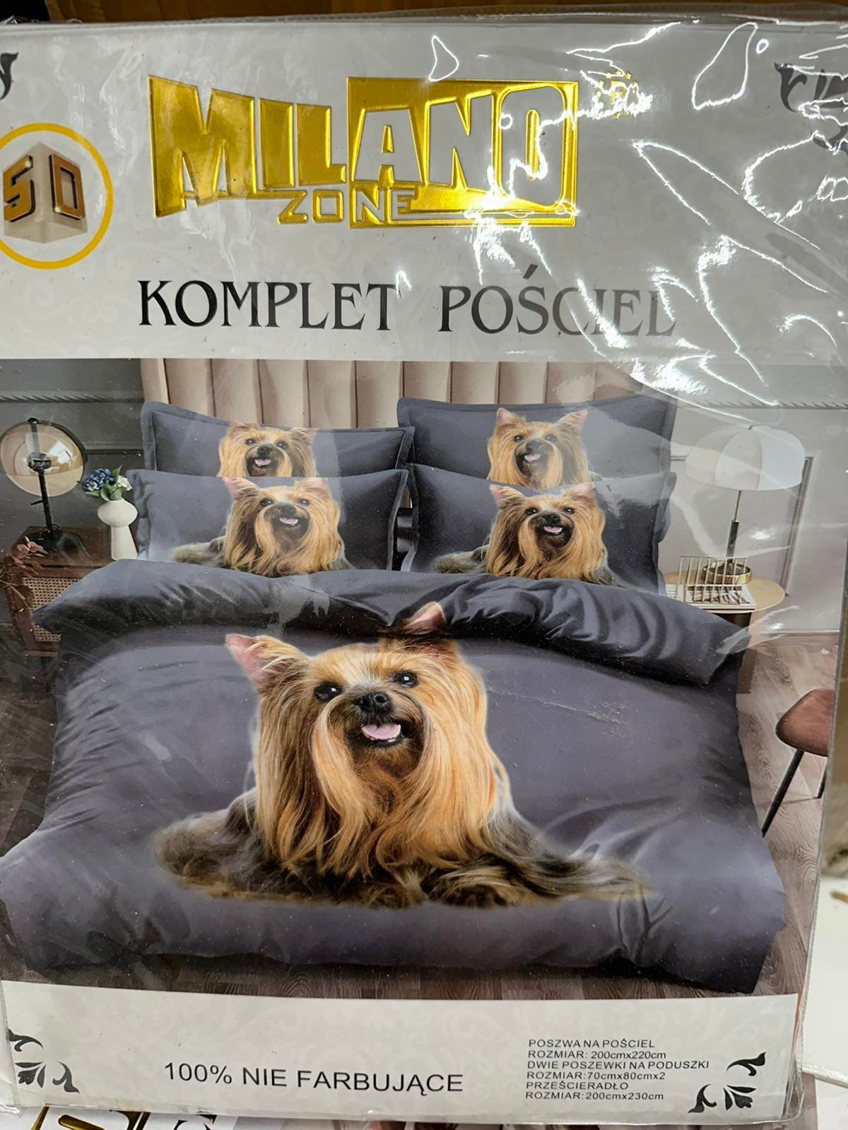 KOMPLET POŚCIELI 4 CZĘŚCIOWY W ROZMIARZE 200/2200