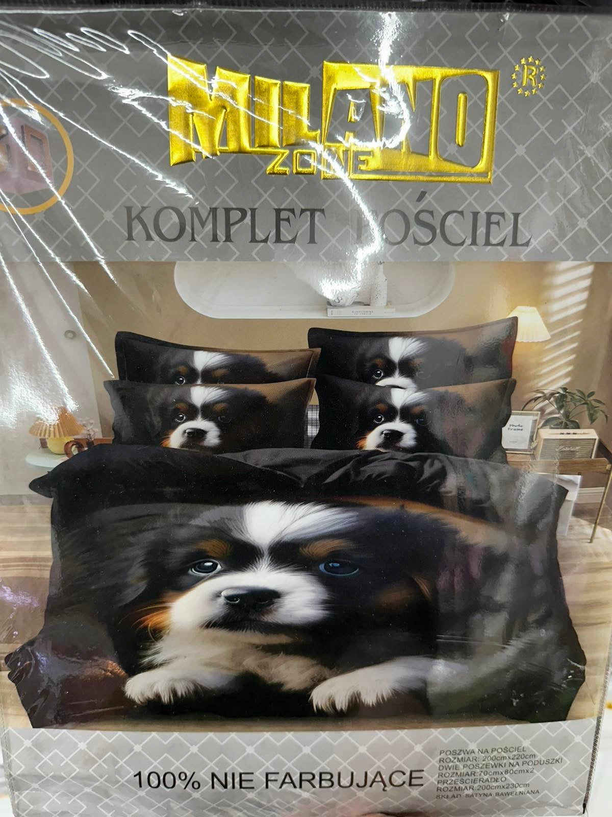KOMPLET POŚCIELI 4 CZĘŚCIOWY W ROZMIARZE 200/2200