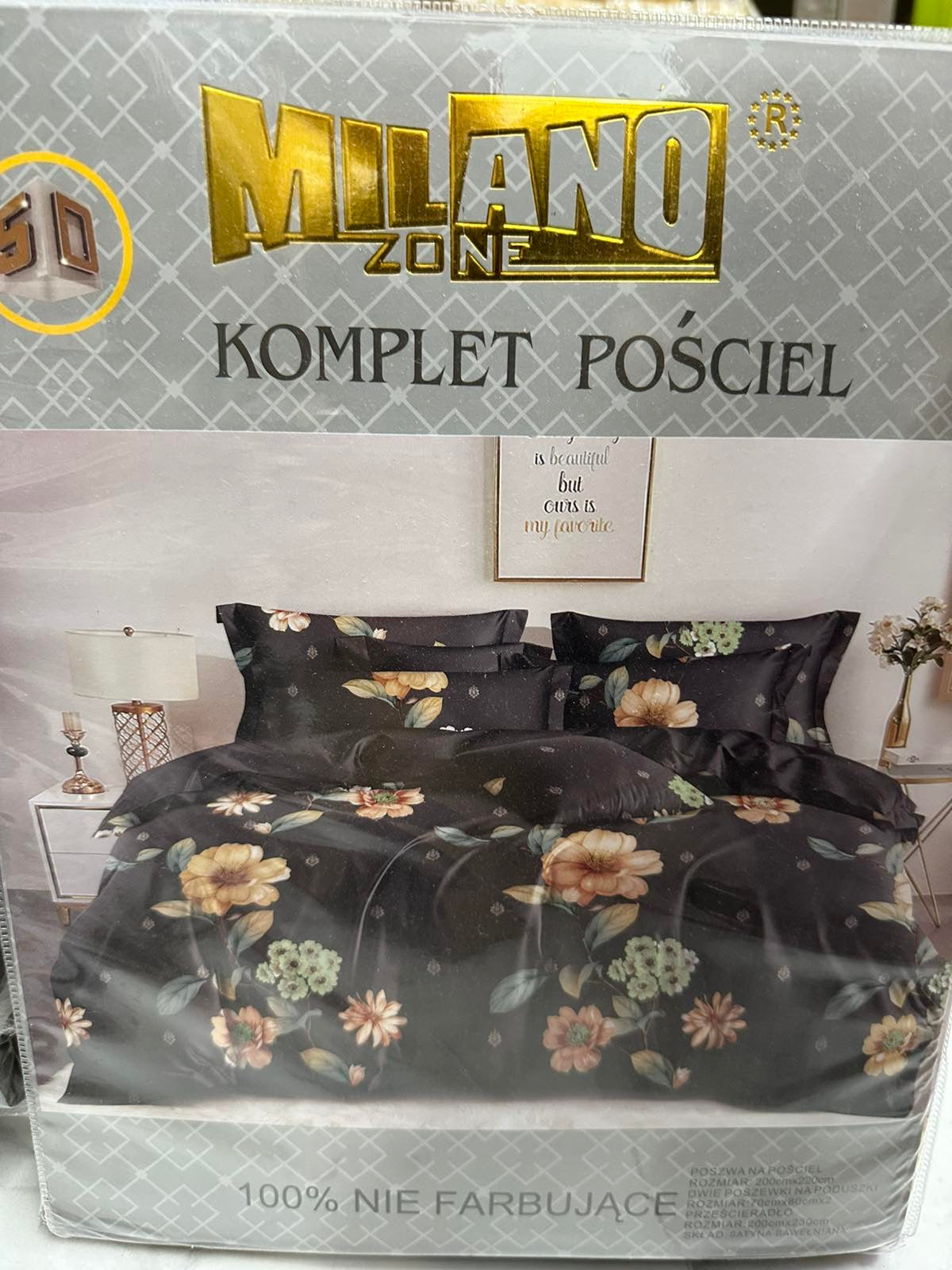 KOMPLET POŚCIELI 4 CZĘŚCIOWY W ROZMIARZE 200/2200