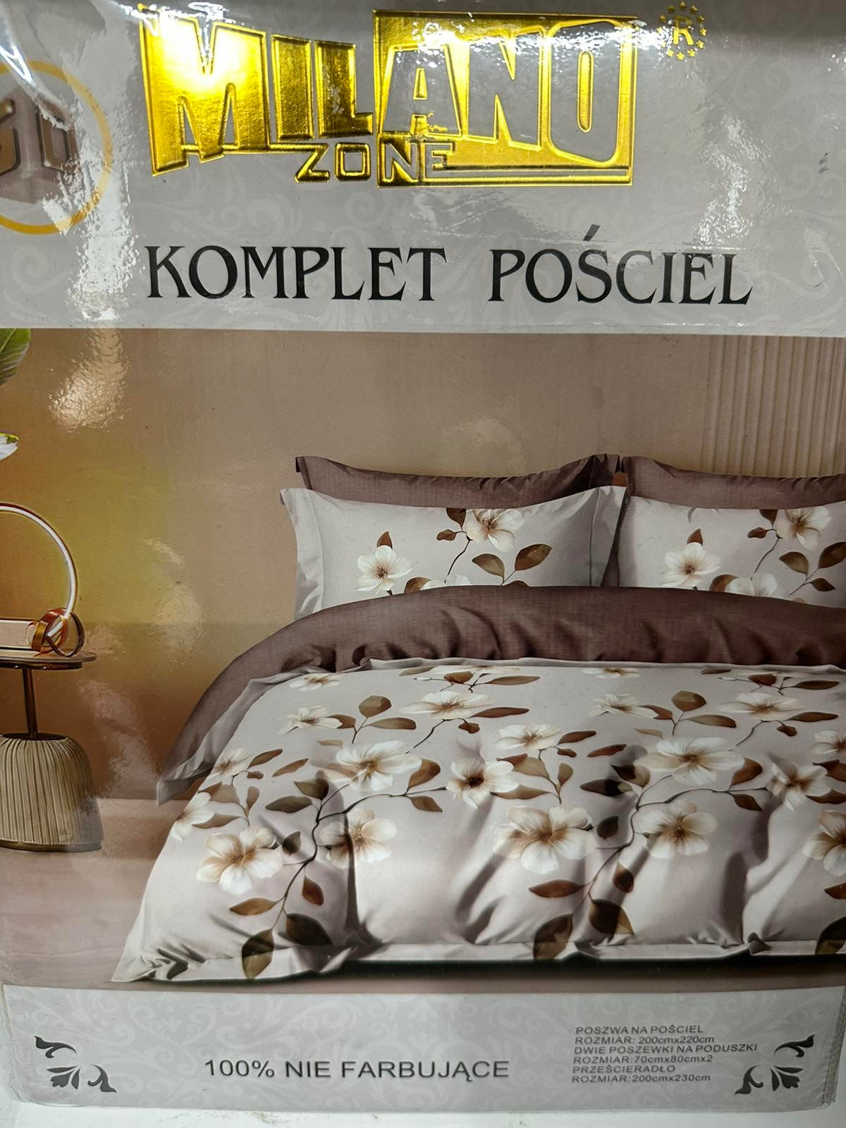 KOMPLET POŚCIELI 4 CZĘŚCIOWY W ROZMIARZE 200/2200
