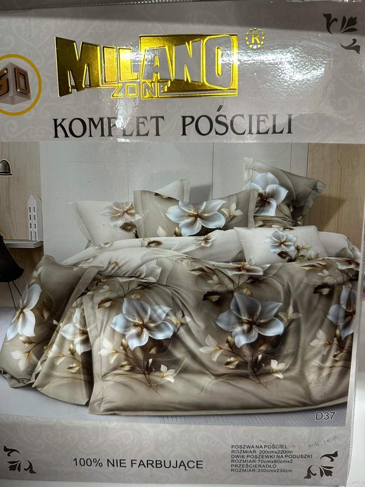KOMPLET POŚCIELI 4 CZĘŚCIOWY W ROZMIARZE 200/2200