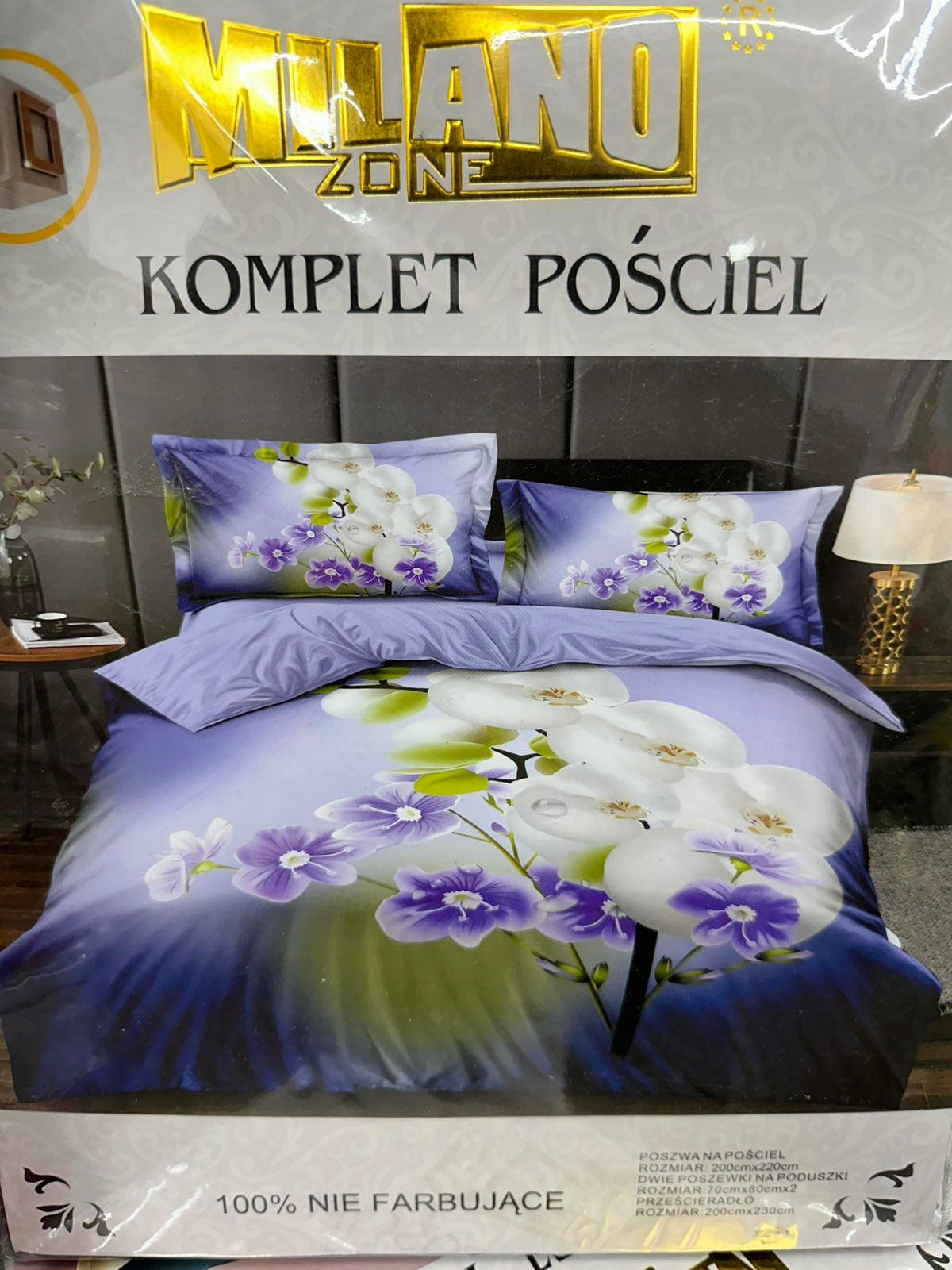 KOMPLET POŚCIELI 4 CZĘŚCIOWY W ROZMIARZE 200/2200