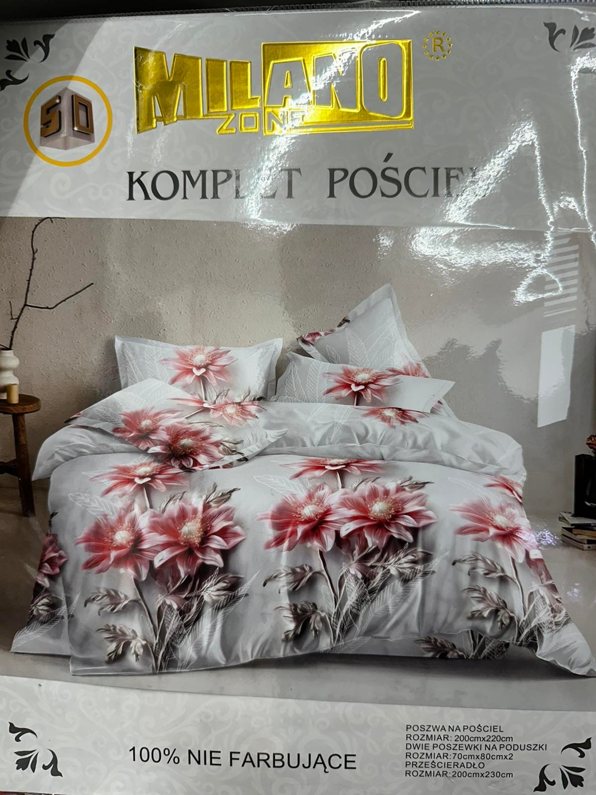 KOMPLET POŚCIELI 4 CZĘŚCIOWY W ROZMIARZE 200/2200
