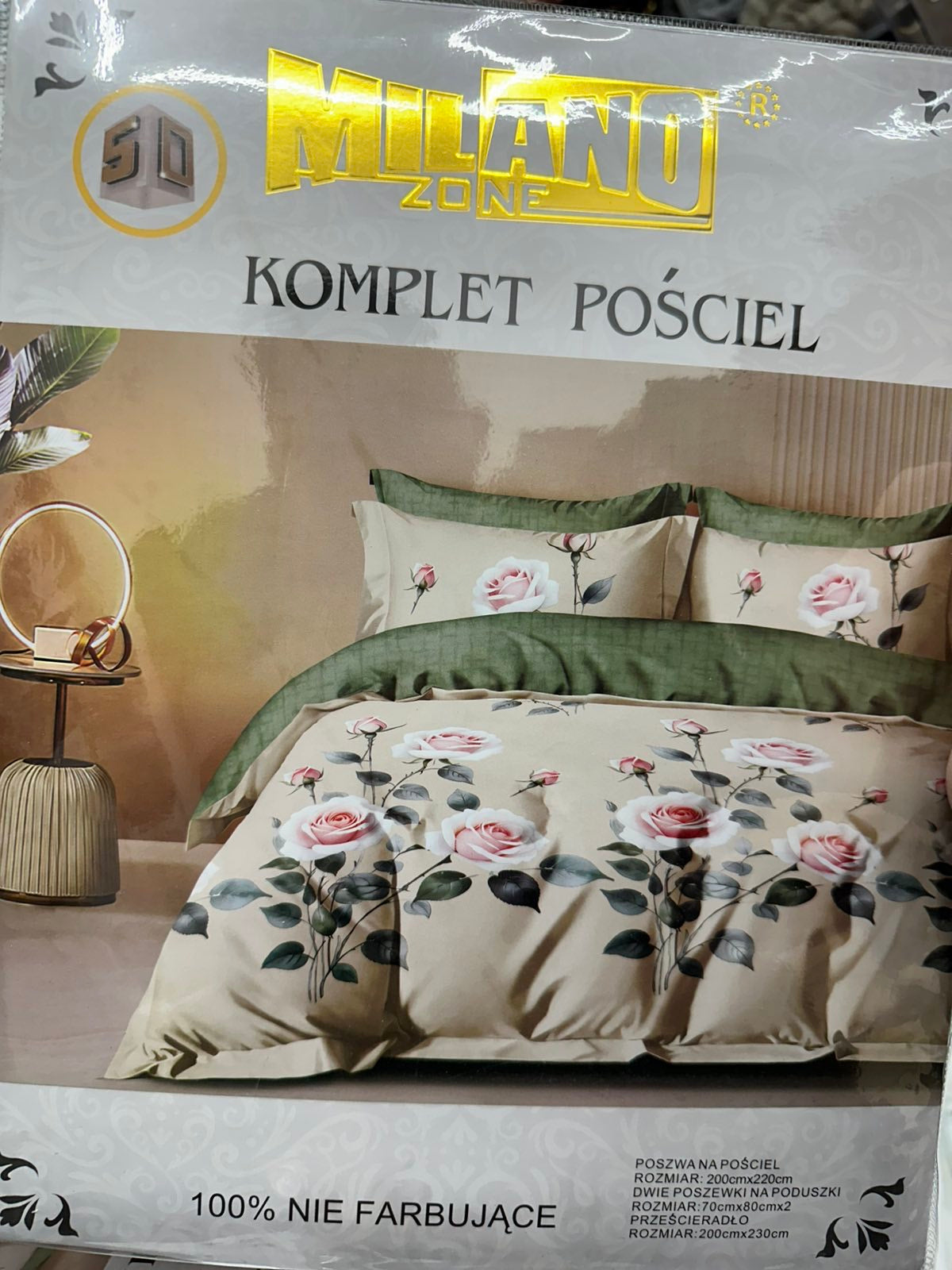 KOMPLET POŚCIELI 4 CZĘŚCIOWY W ROZMIARZE 200/2200