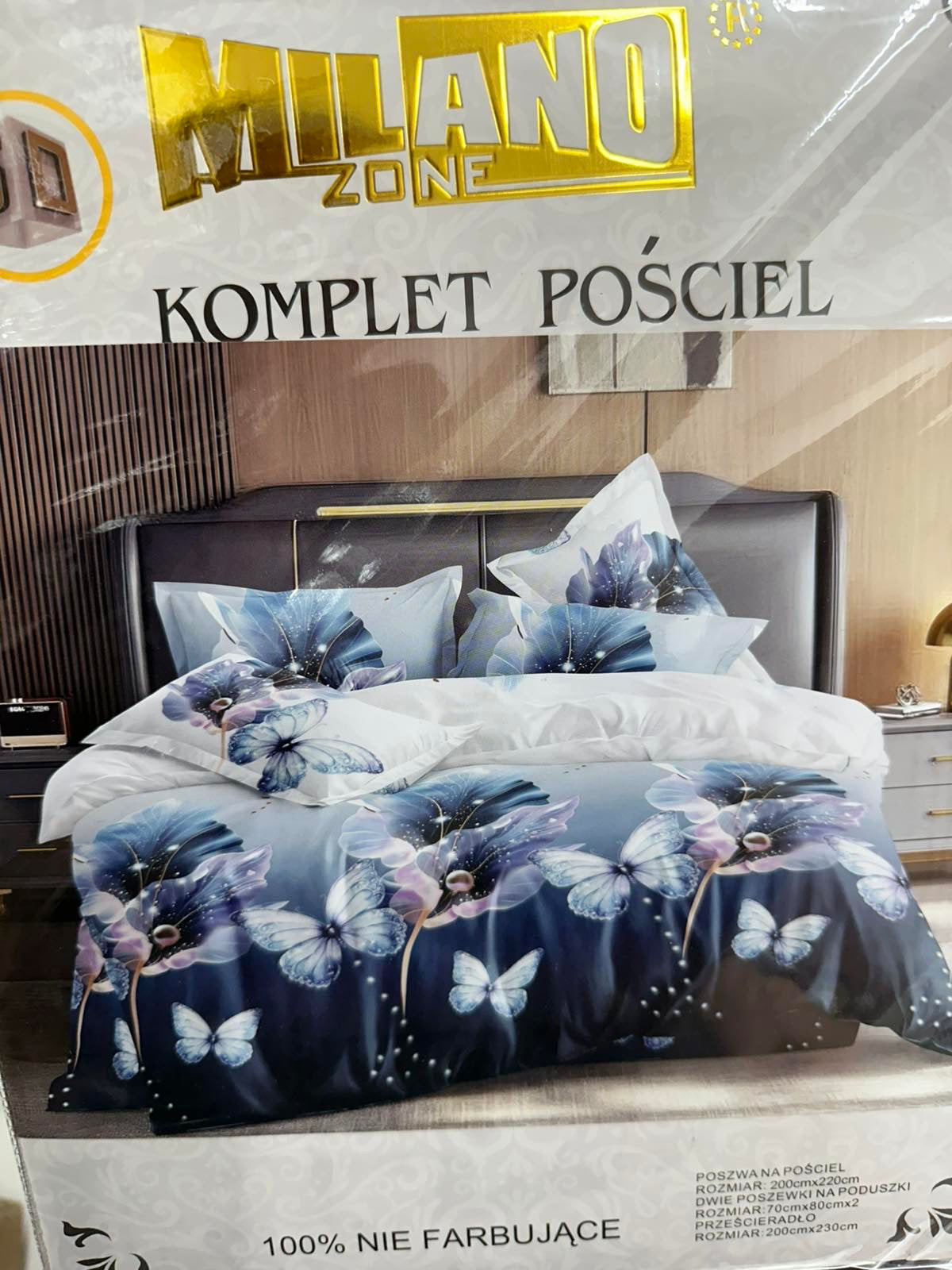 KOMPLET POŚCIELI 4 CZĘŚCIOWY W ROZMIARZE 200/2200