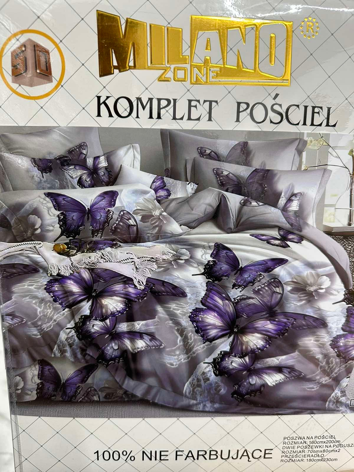 KOMPLET POŚCIELI 4 CZĘŚCIOWY W ROZMIARZE 200/2200