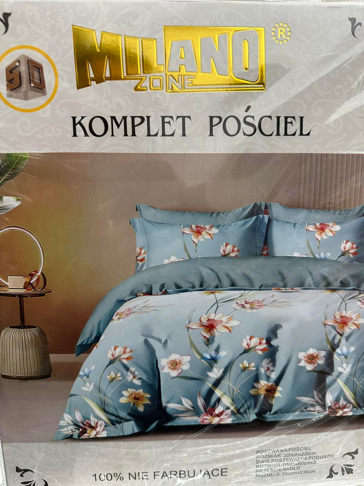 KOMPLET POŚCIELI 4 CZĘŚCIOWY W ROZMIARZE 200/2200