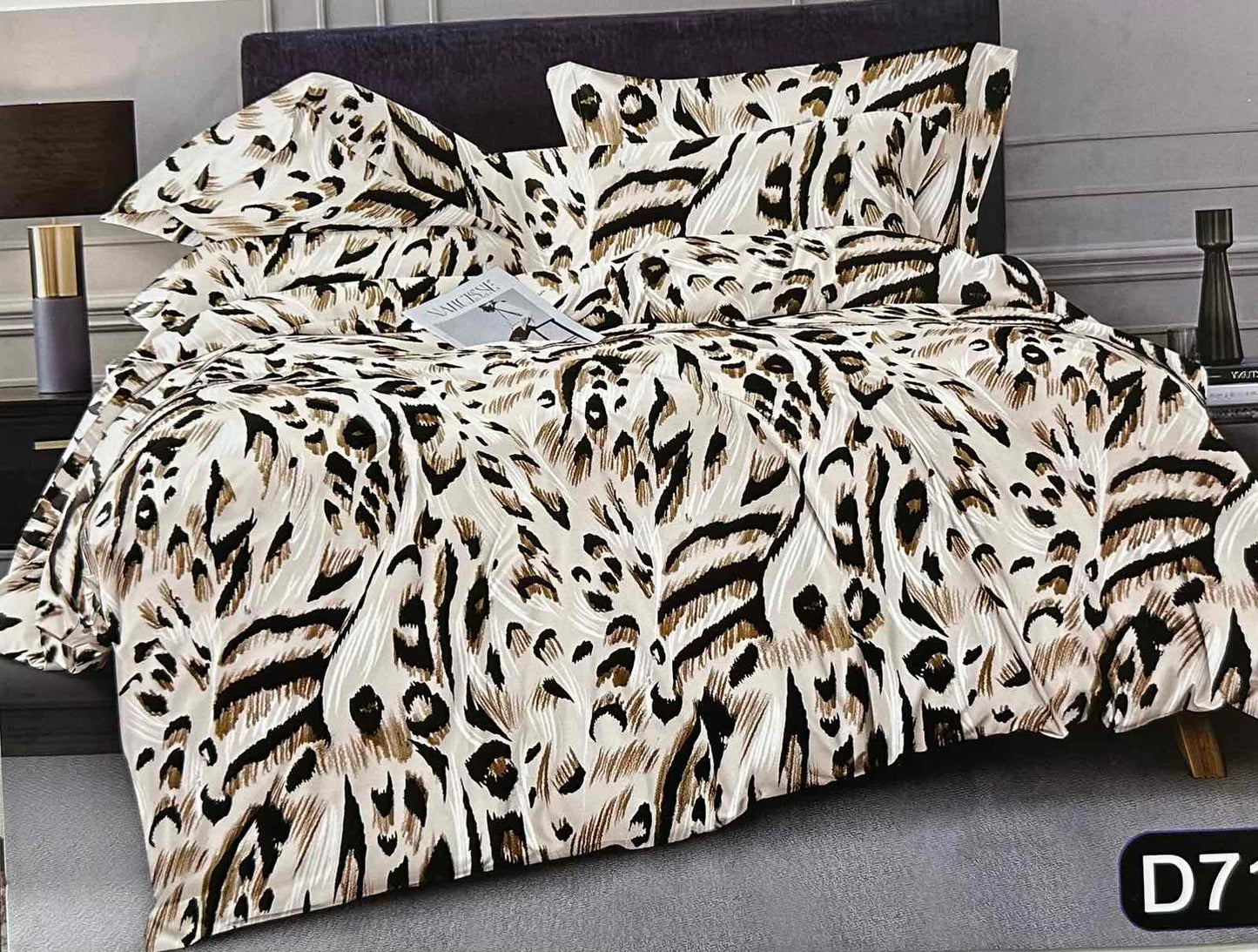 KOMPLET POŚCIELI 5D 100% SATYNA-BAWEŁNA "MILANO" 4CZ