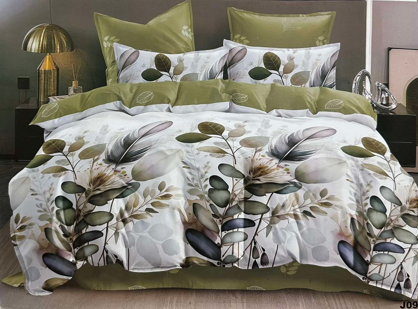 KOMPLET POŚCIELI 5D 100% SATYNA-BAWEŁNA "MILANO" 4CZ