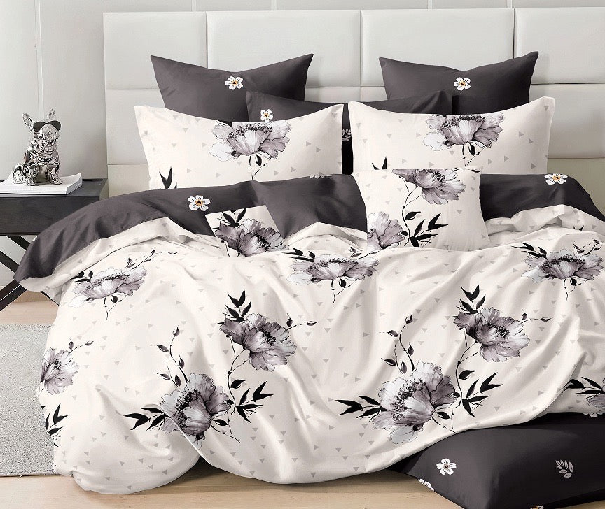 KOMPLET POŚCIELI 5D 100% SATYNA-BAWEŁNA "MILANO" 4CZ