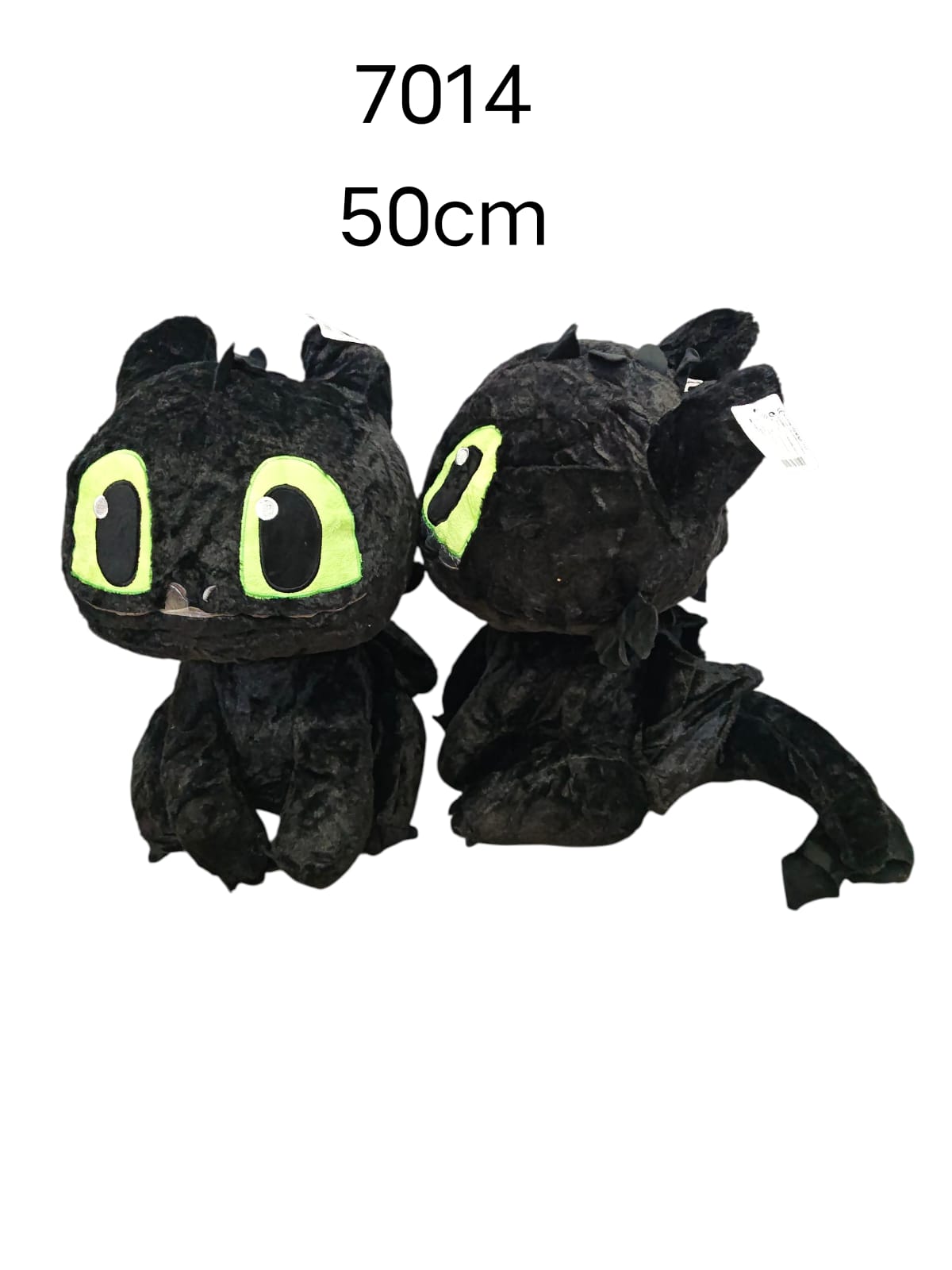 MASKOTKA CZARNY SMOK 50 CM