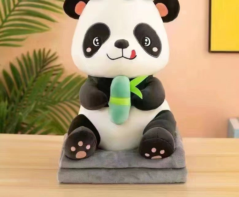 MASKOTKA PANDA Z KOCYKIEM