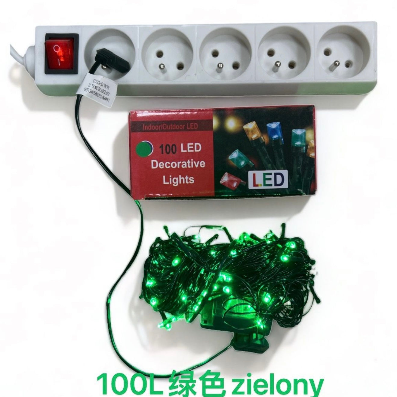 LAMPKI CHOINKOWE 100L ZIELONY