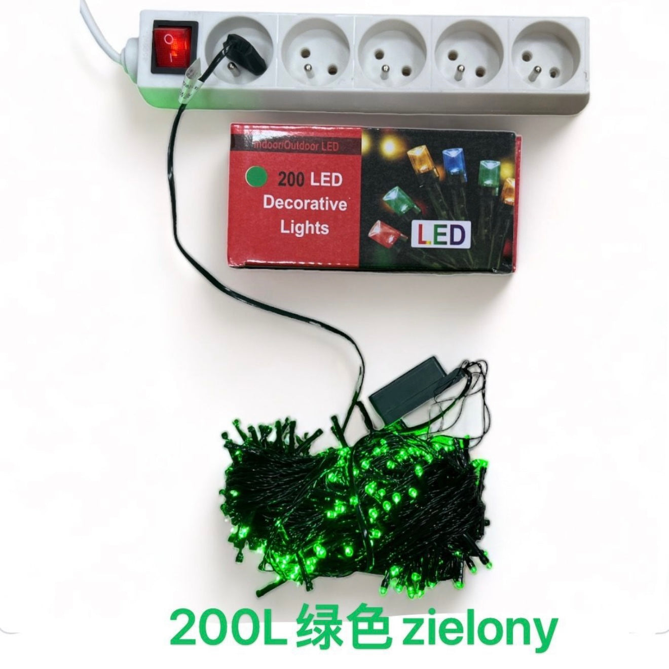 LAMPKI CHOINKOWE 200L ZIELONY