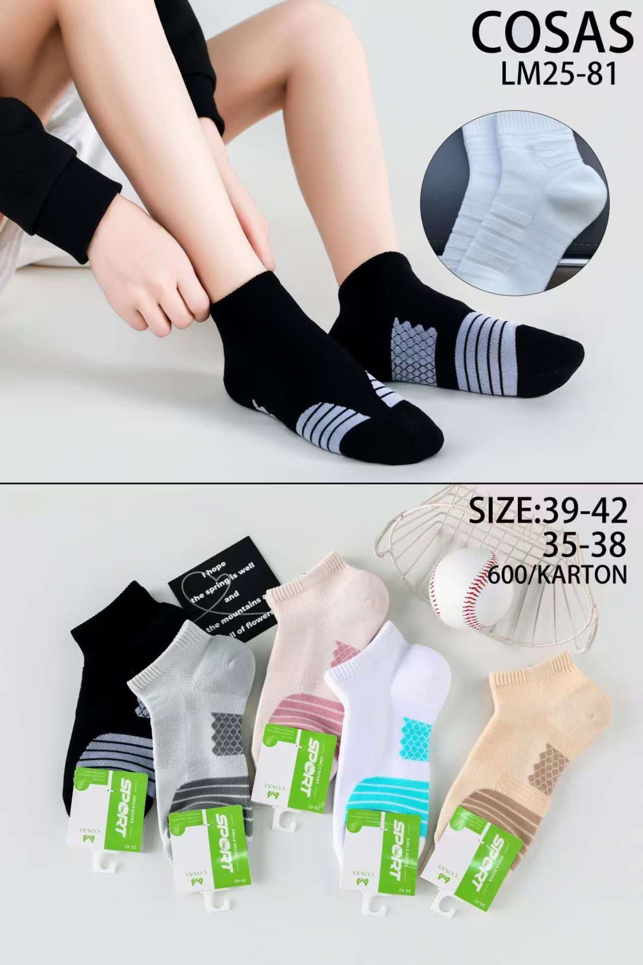 SKARPETY DAMSKIE 95% COTTON