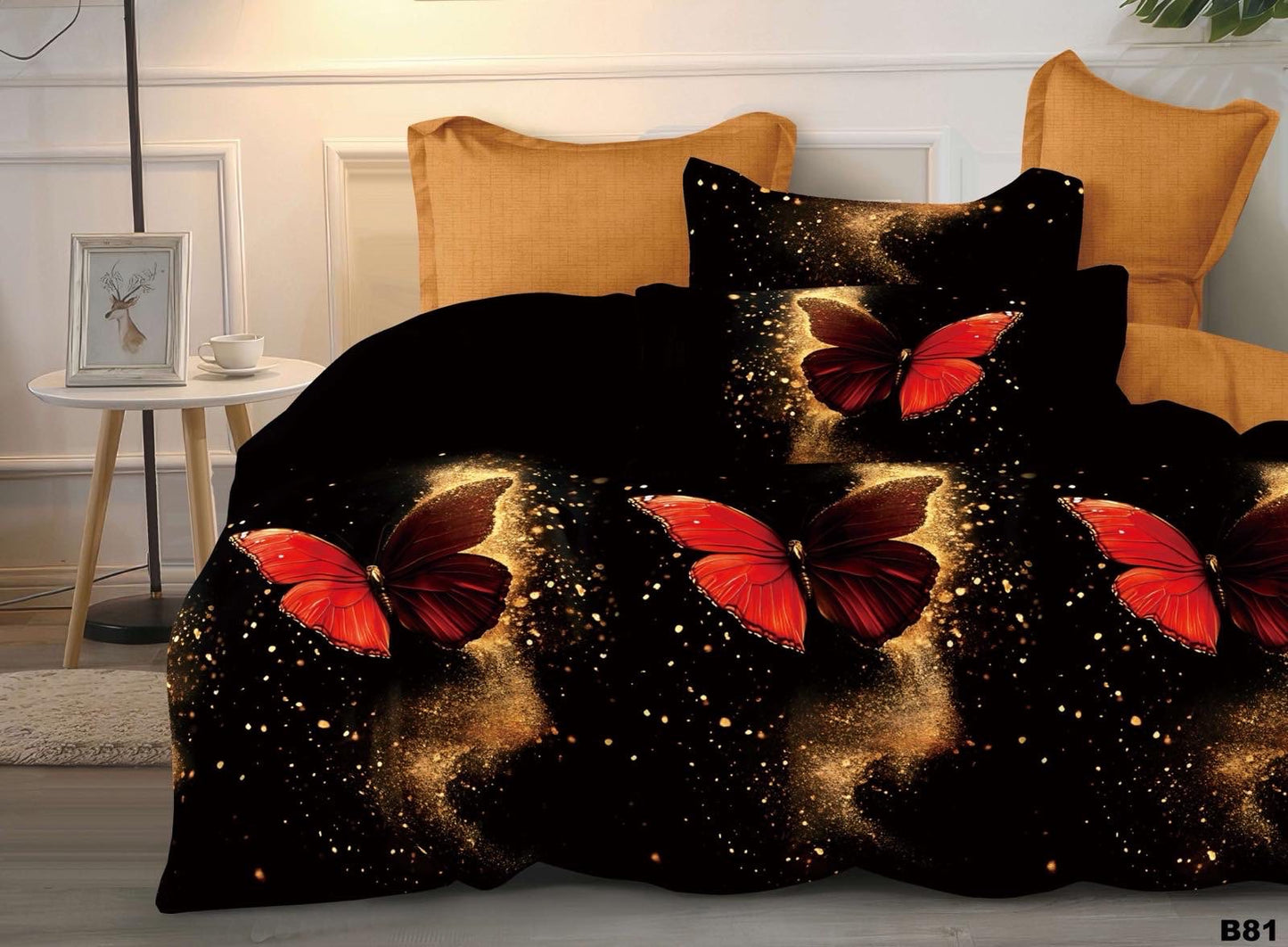 KOMPLET POŚCIELI 5D 100% SATYNA-BAWEŁNA 4CZ. 200/220