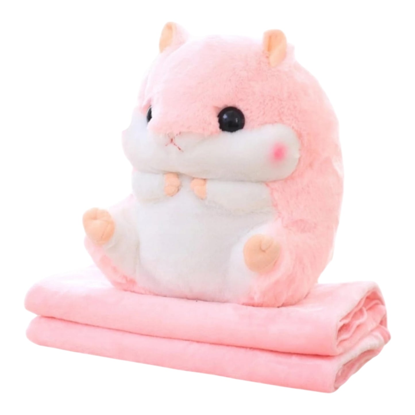 MASKOTKA CHOMIK Z KOCYKIEM 40CM