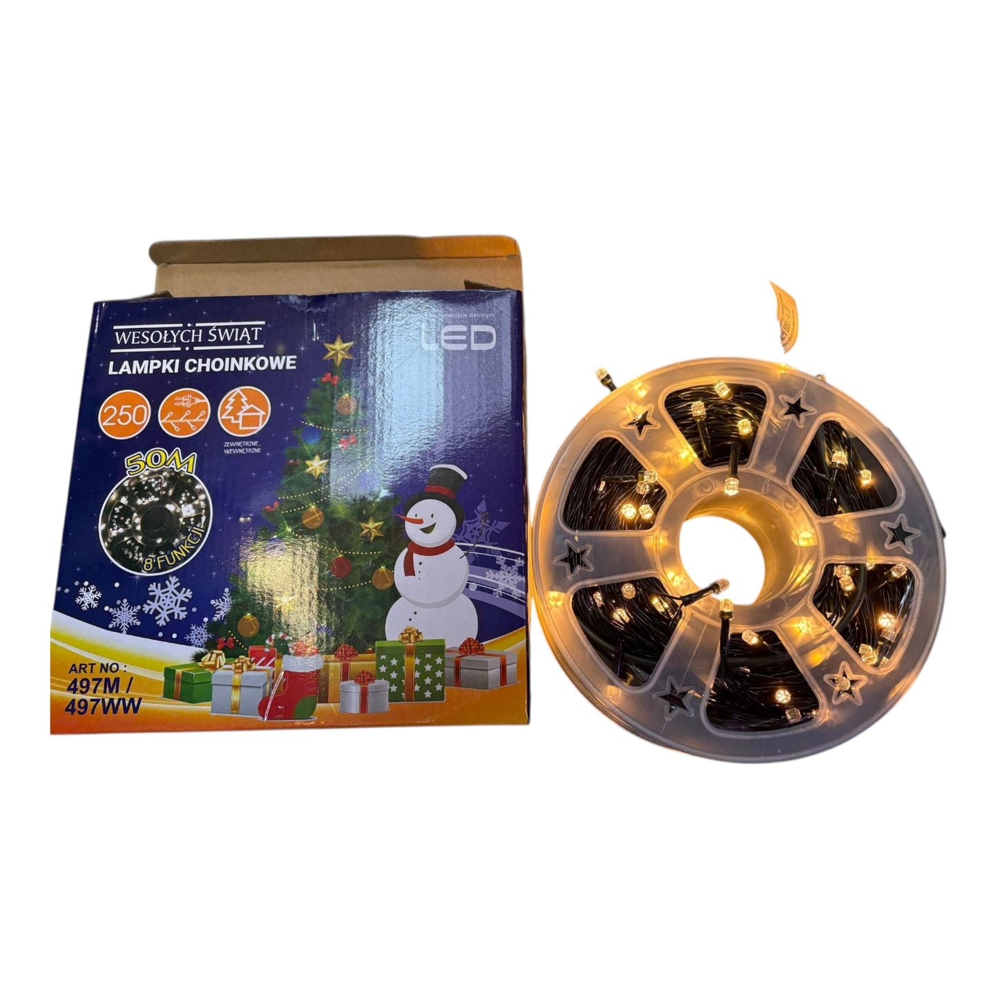LAMPKI CHOINKOWE 250 LED 50M