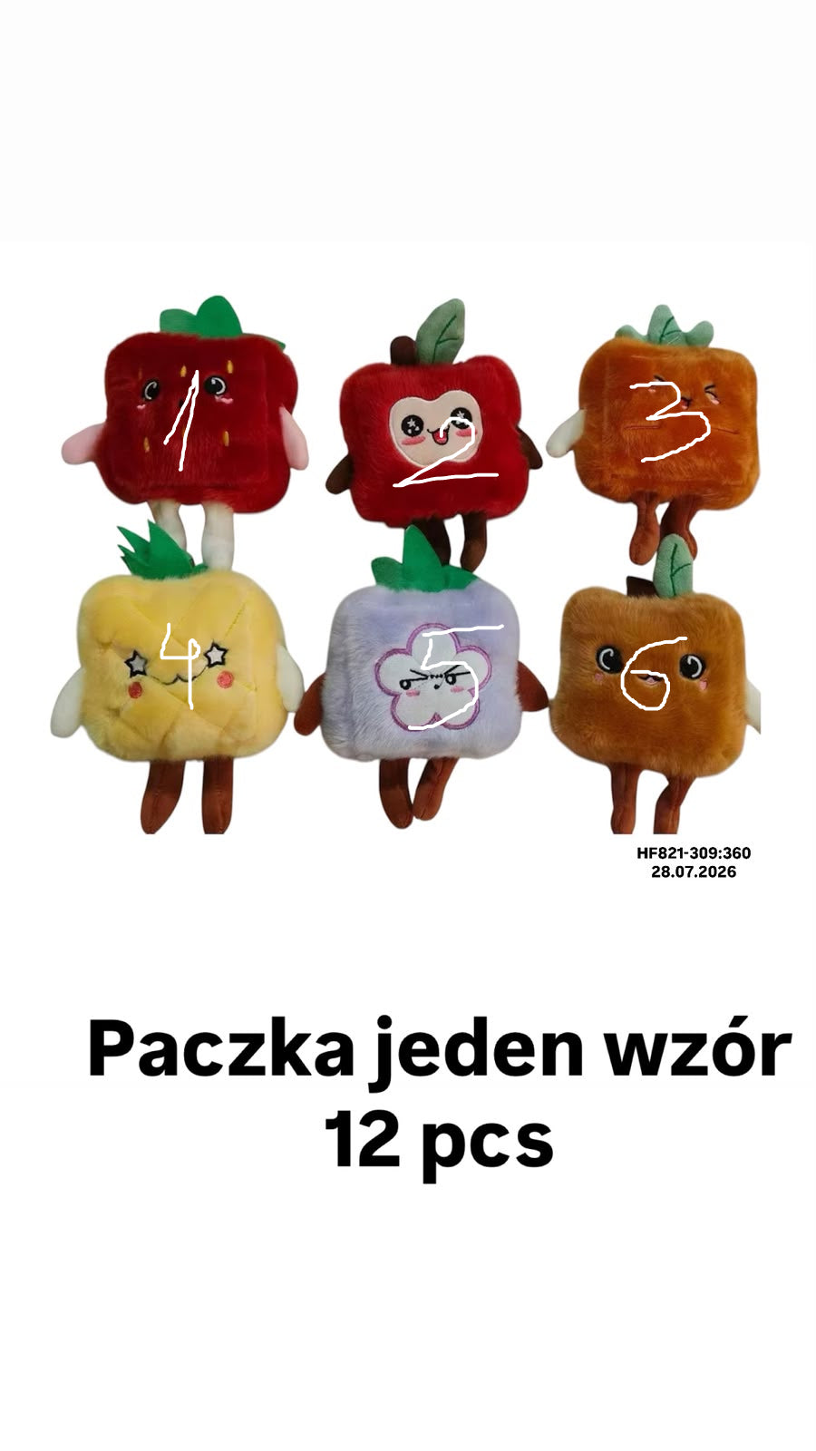 ZAPACHOWE MASKOTKO - BRELOCZKI OWOCE