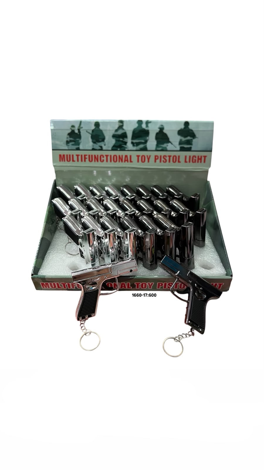 BRELOK PISTOLET Z LASEREM