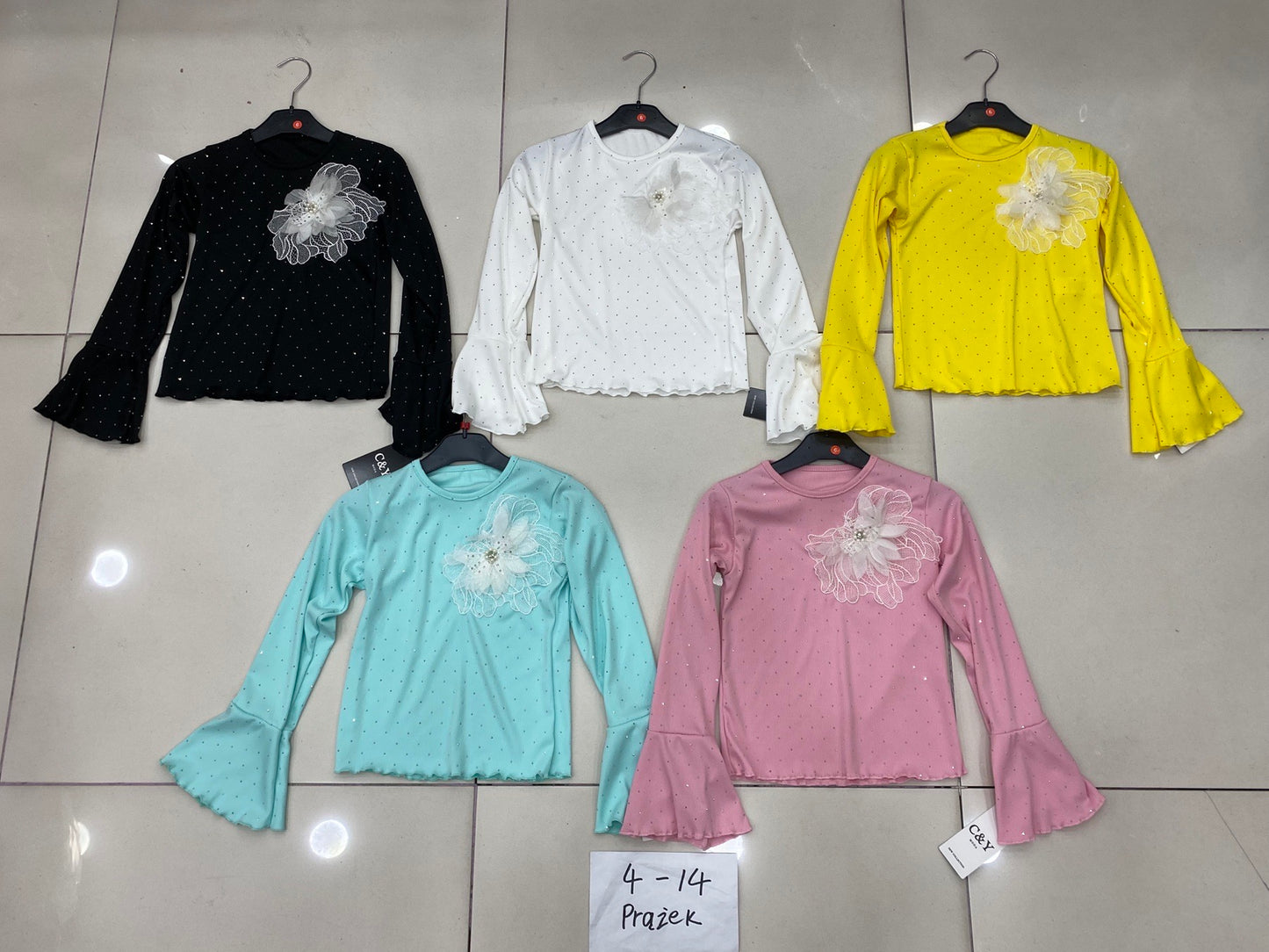 BLUZKI DZIECIĘCE PRĄŻEK (4-14)