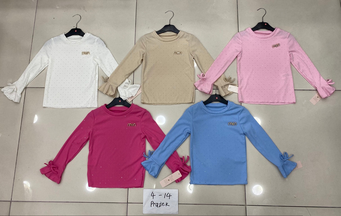 BLUZKI DZIECIĘCE PRĄŻEK (4-14)
