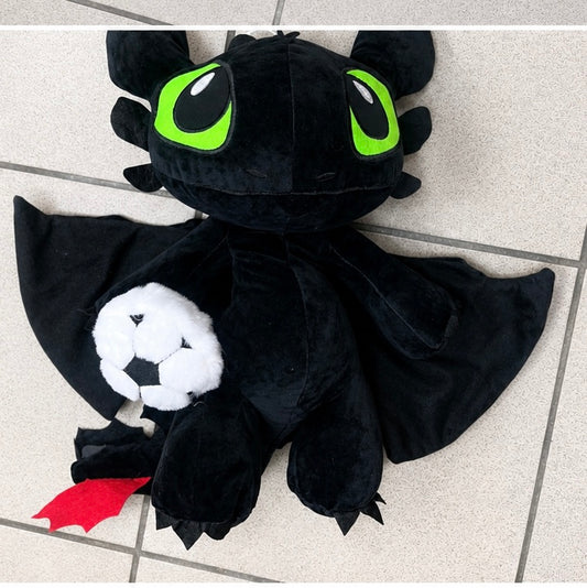 MASKOTKA SMOK Z PIŁKĄ 40 CM