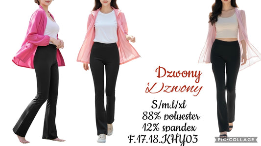 LEGGINSY DZWONY DAMSKIE