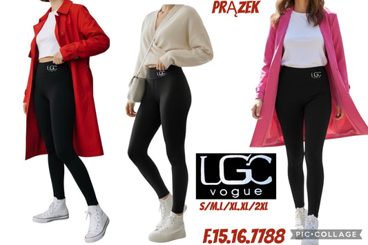 LEGGINSY PRĄŻKOWANE DAMSKIE
