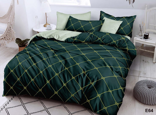 KOMPLET POŚCIELI 5D "MILANO" 100% SATYNA-BAWEŁNA 4CZ.