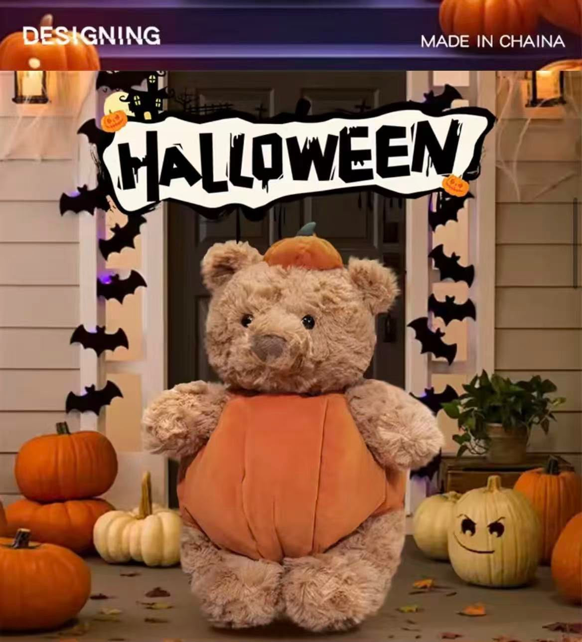 MASKOTKA MIŚ HALLOWEEN 40 CM