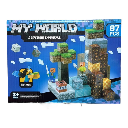 KLOCKI MAGNETYCZNE MY WORLD 87 PCS.
