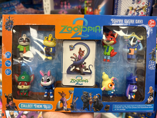 FIGURKI ZOOTOPIA 2 Z KARTAMI