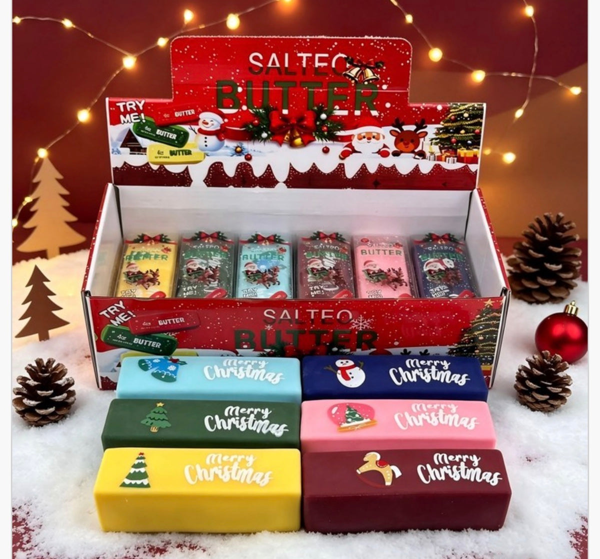 GNIOTKA MASŁO CHRISTMAS Z KLOCKÓW LEGO