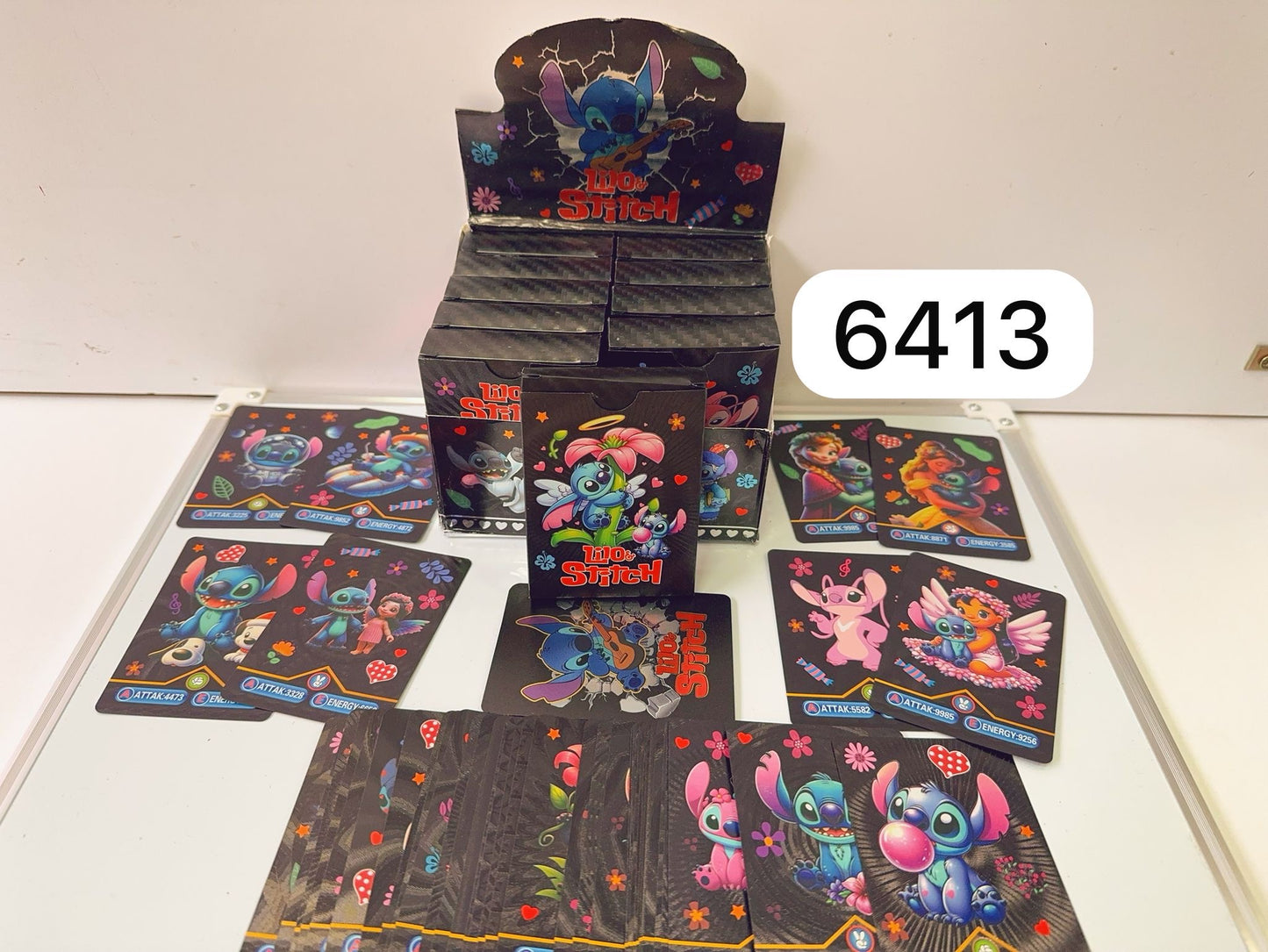 KARTY CZARNE STITCH 55 KART