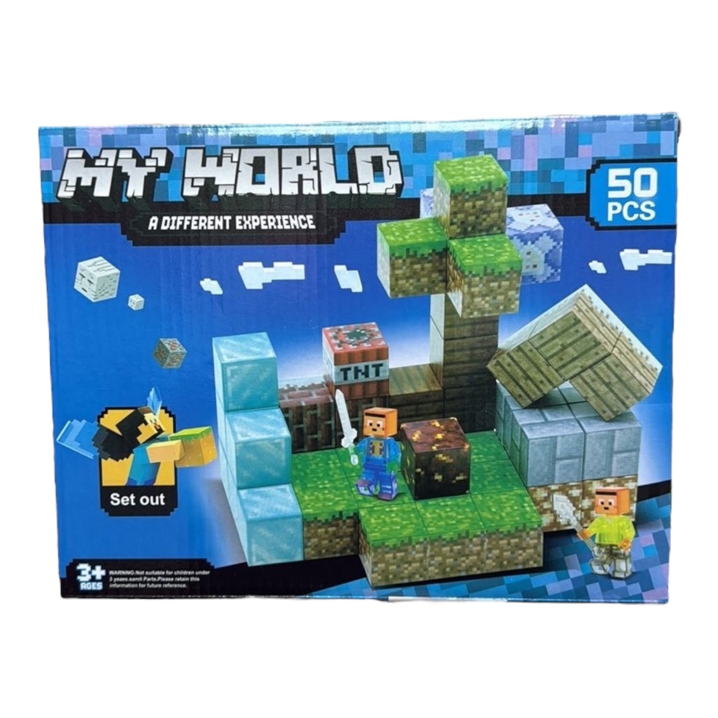 KLOCKI MAGNETYCZNE MY WORLD 50 PCS.