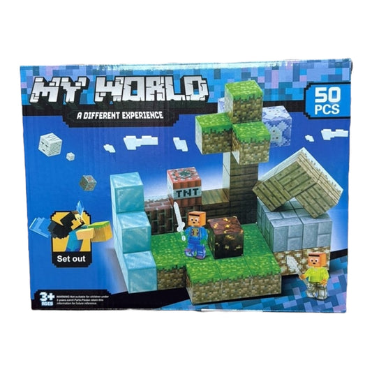 KLOCKI MAGNETYCZNE MY WORLD 50 PCS.