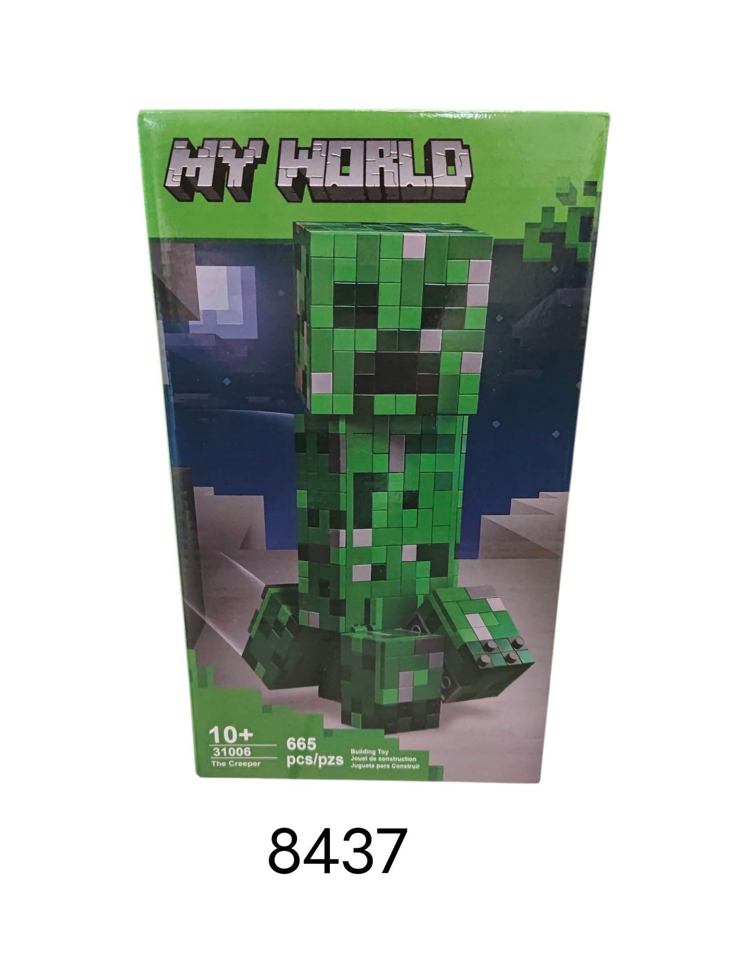 KLOCKI CREEPER MY WORLD