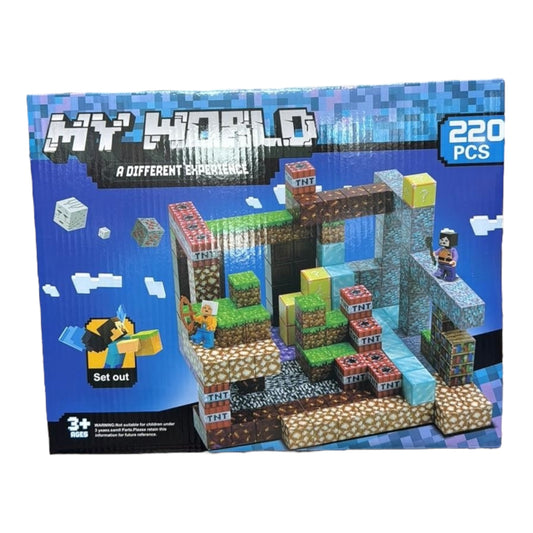 KLOCKI MAGNETYCZNE MY WORLD 200 PCS.